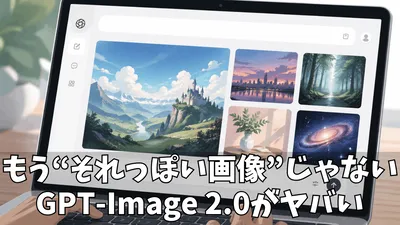 GPT-Image 2.0で画像生成はどう変わる？高精度な文字表現・思考モード・実用デザインの進化を徹底解説