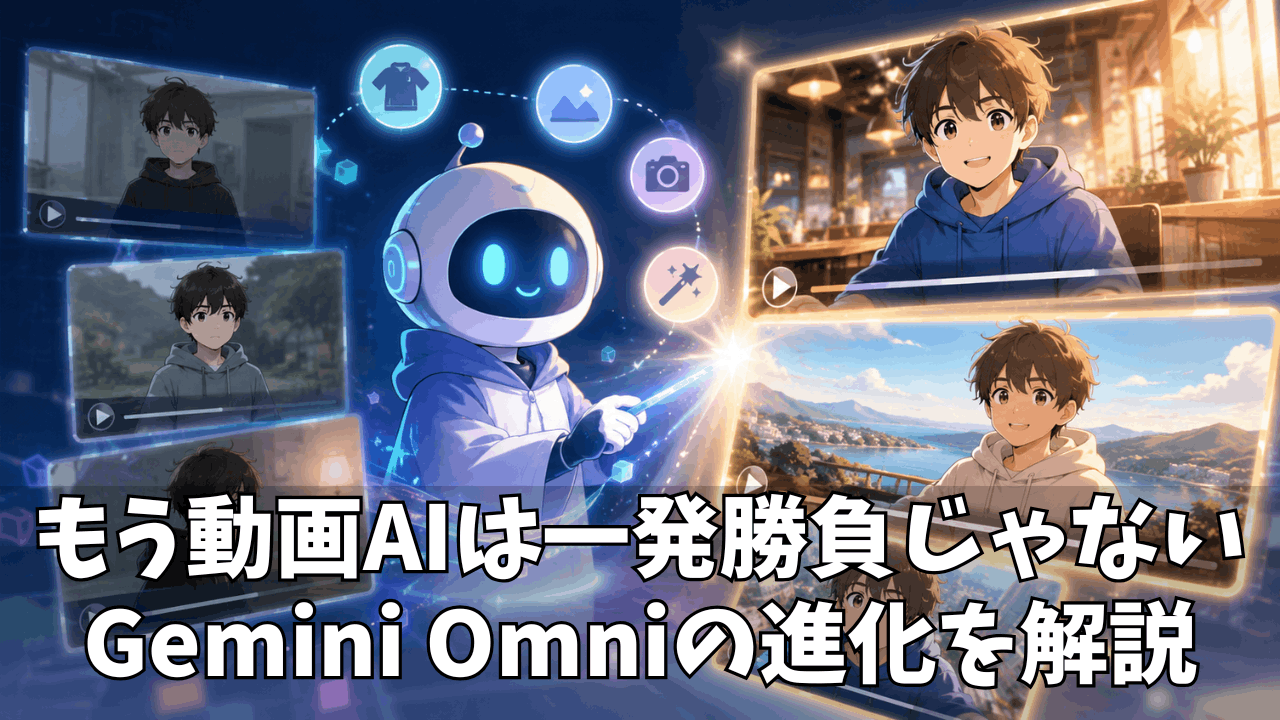 Gemini Omniとは?動画生成AIが「作るだけ」から「直しながら仕上げる」時代へ進化した話