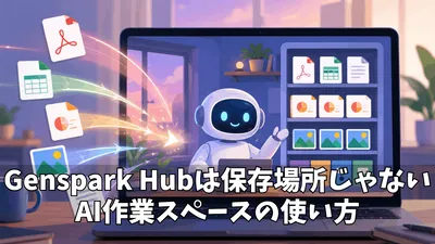 Gensparkのハブに追加とは？Hubの使い方・追加できるファイル・料金までまとめて解説