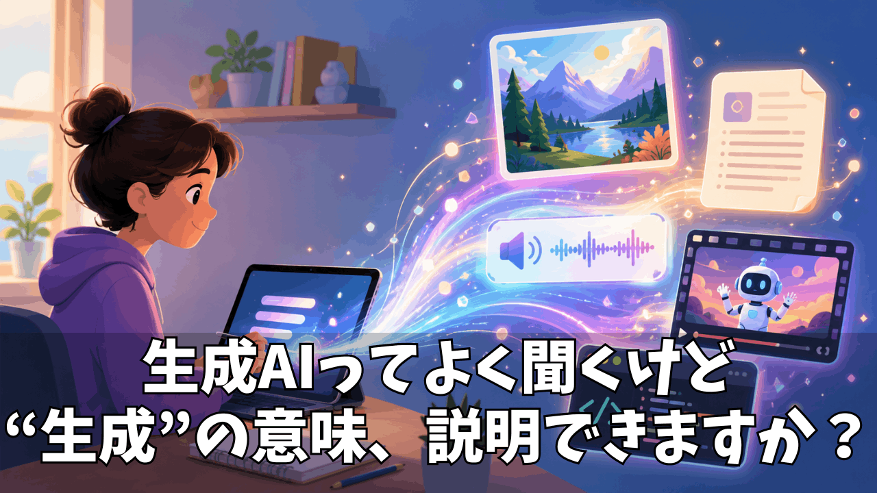今さら聞けない生成AIの「生成」とは何か?AIとの違いや仕組み・使い方をまとめて解説!