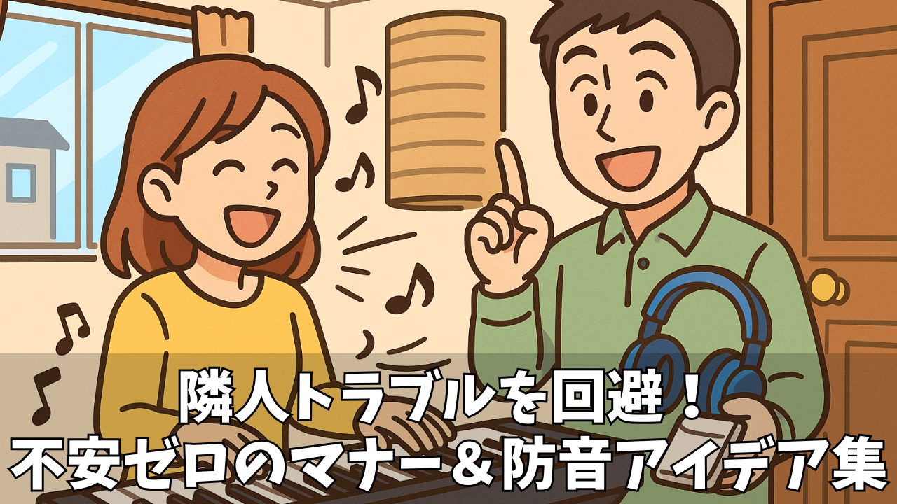 【賃貸向け】電子ピアノの音はばれる?音漏れ・苦情対策と安心して練習する方法