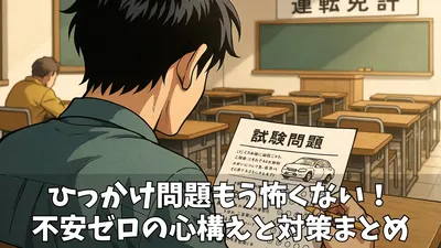 【本免試験に落ちた…】大丈夫！不合格からの再出発！合格への道筋と徹底対策ガイド