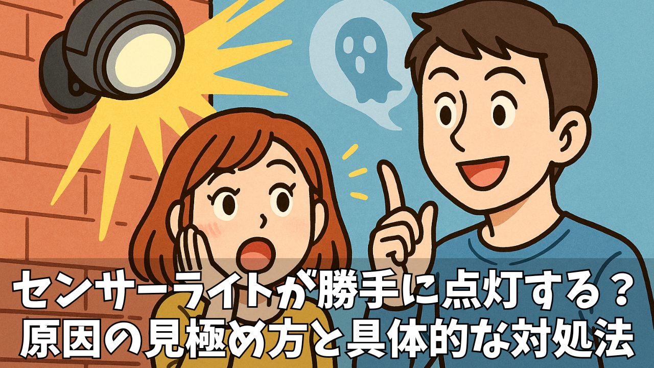 【センサーライトが勝手につく原因】「霊の仕業?」と感じたらまず試すべき科学的対策とスピリチュアルな見方