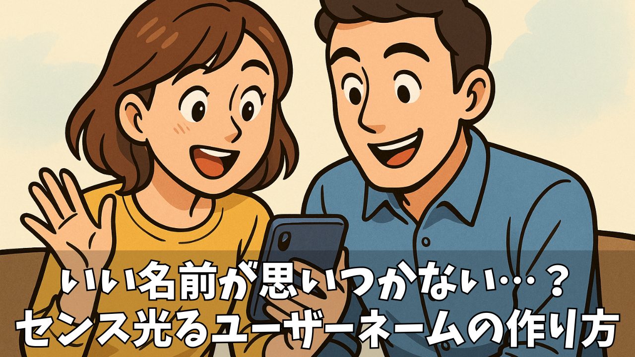 【面白いユーザーネームのネタ50選】センスが光る！個性的でクスっと笑える名前の作り方